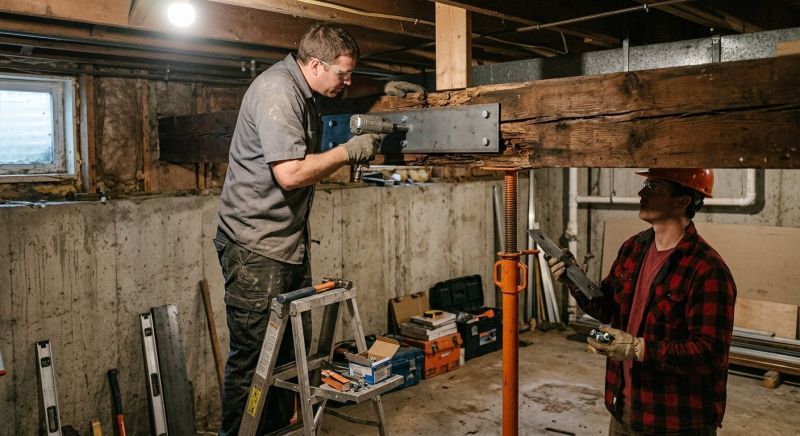 Basement Joist Repair in Wilmington, NC