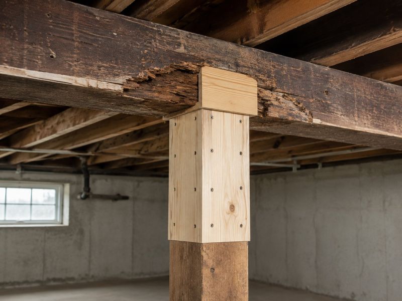 Floor Beam Repair in Kansas City, KS